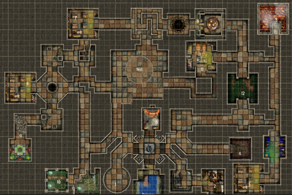 compromised map for dragon dungeon