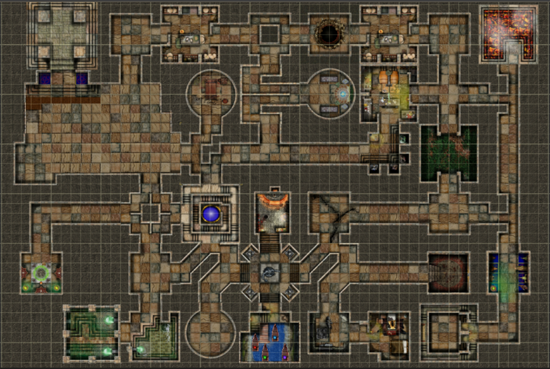 perfected map for playtesting dungeon delve